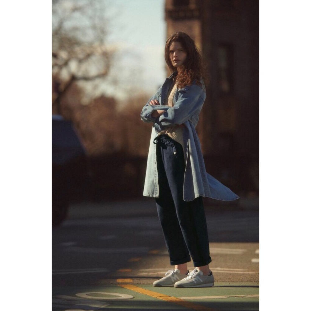 NWT ANTHROPOLOGIE BLAINE DENIM TRENCH COAT - Picture 5 of 9